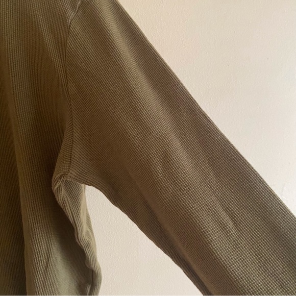 Mate The Label Woman Size L Long Sleeve Cropped Crew Neck Thermal Shirt Organic - Picture 6 of 14